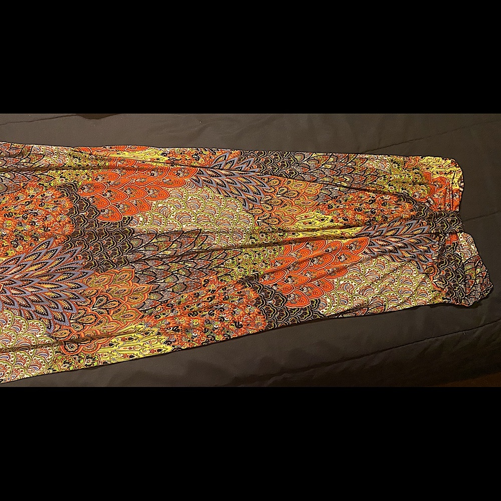 Multi color paisley maxi dress